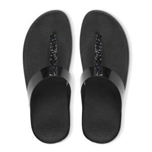 FitFlop FINO in Black-Pamper.my