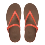FitFlop Flip Leather Sandals in Flame-Pamper.my