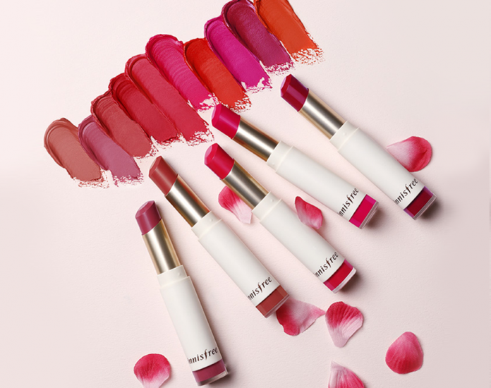Get Velvety Lips In Beautiful Spring Colours With innisfree Real Fit Velvet Lipstick-Pamper.my