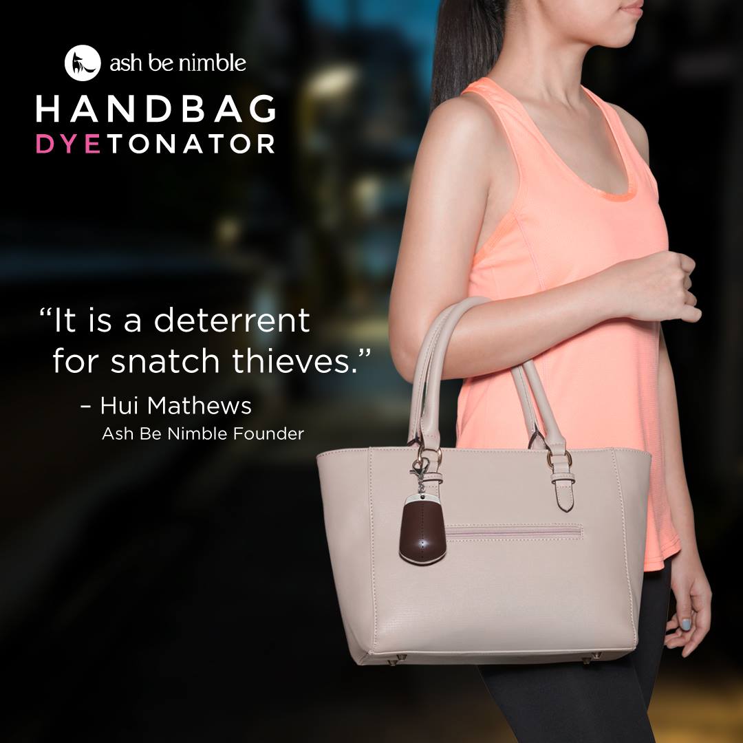 Sportswear Brand, Ash Be Nimble Unveils Crime-Busting Handbag Dyetonator-Pamper.my