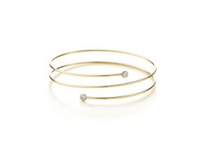 Tiffany & Co. Elsa Peretti Diamond Hoop Bracelet in 18K Gold with Diamond-Pamper.my