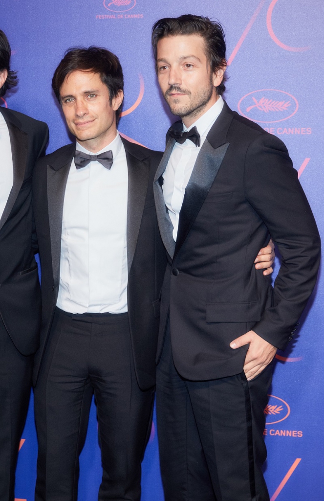 70th Anniversary Dinner Arrivals - The 70th Annual Cannes Film Festival, Diego Luna with Gael Garcia Bernal-Pamper.my