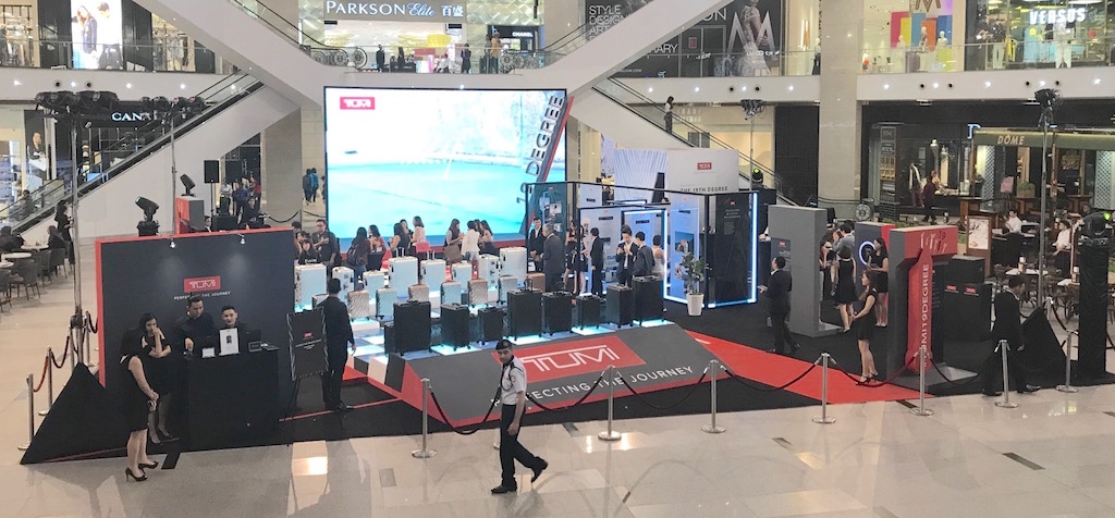 TUMI 19 Degree experiential activation at Pavilion Kuala Lumpur