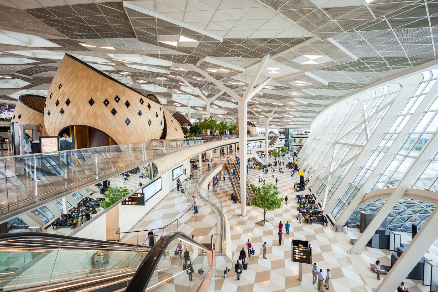 The terminal of Baku Heydar Aliyev International Airport. Image: shutterstock.com
