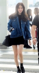 Airport-Yoona-Denim-Jacket-Black-Dress-SNSD