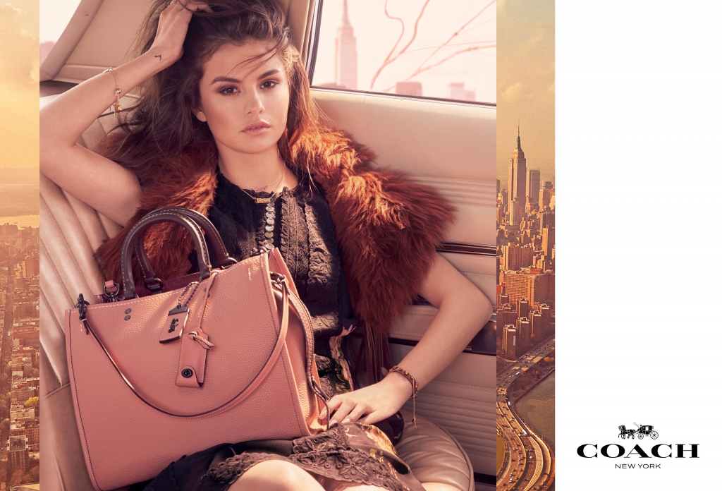 Coach FW 2017 Campaign Selena Gomez, Rogue bag-Pamper.my