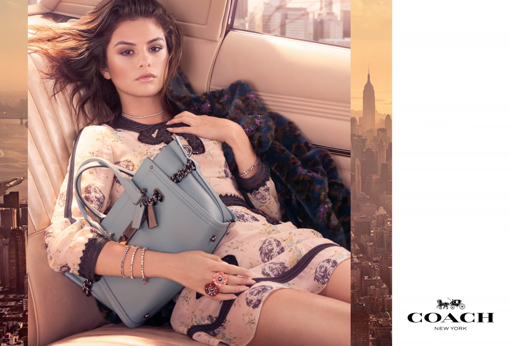 Coach FW 2017 Campaign Selena Gomez, Coach Swagger bag-Pamper.my