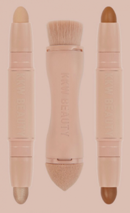 KKW Beauty Creme Contour & Highlight Kit, Medium-Pamper.my