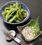 2. Edamame and octopus wasabi