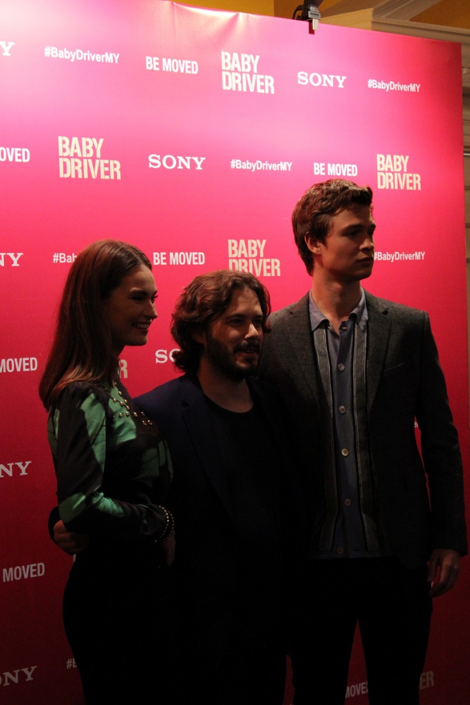 #Scenes: Baby Driver Press Conference and Red Carpet With Ansel Elgort, Lily James and Edgar Wright-Pamper.my