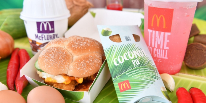 McDonald's Singapore Releases The Nasi Lemak Burger And Chendol McFlurry
