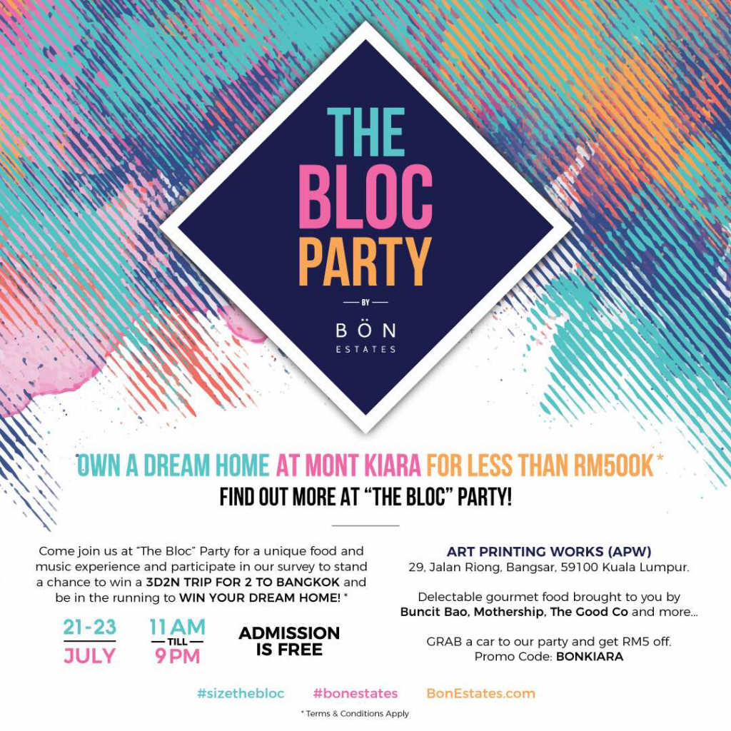 Learn To Craft Your Dream Home With BÖN Estates At The Bloc Party @ APW Bangsar-Pamper.my