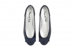 10. Henrietta Tux Bow in Navy Patent Croc, Patent Leather_2
