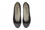 20. Simple Glitter Toe Cap in Black Suede Leather_2
