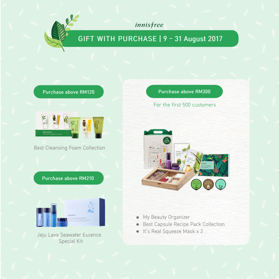 innisfree Malaysia Sunway Pyramid August 2017 Promo-Pamper.my