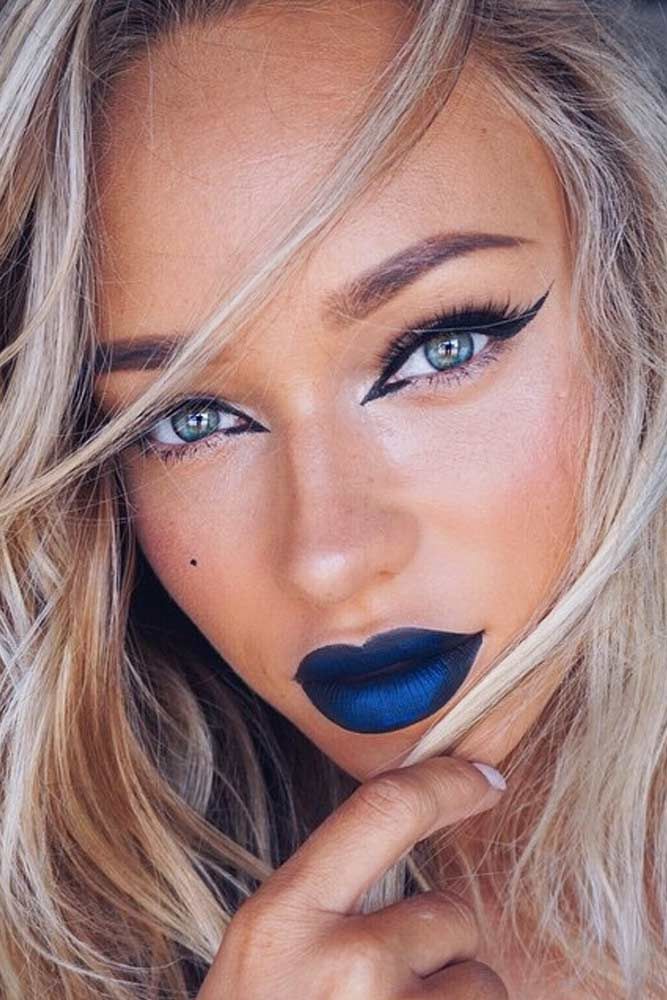 6 Easy Festival Makeup Looks To Rock At Good Vibes Festival 2017,Blue Lips-Pamper.my