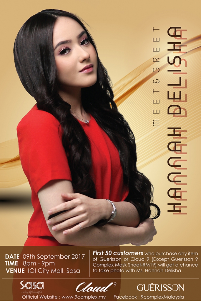 Come And Meet Actress & Singer, Hannah Delisha Together With Guerisson Malaysia On September 8!-Pamper.my