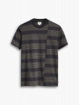 36059-0001 – PIECED CREWNECK TEE – BAR STRIPE BLACK BEAUTY – RM89 – 11214_Front