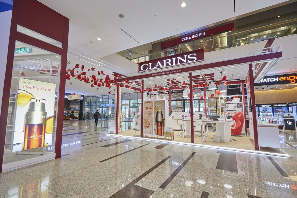 Clarins Retail Kiosk Sunway Velocity Mall-Pamper.my