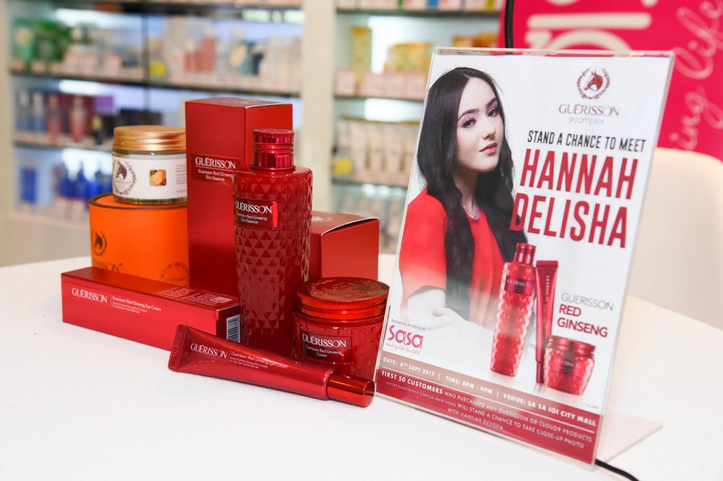 #Scenes: Popular Young Actress, Hannah Delisha Shares About Guerisson's New Red Ginseng Series To Her Fans At Sasa, IOI City Mall Putrajaya-Pamper.my