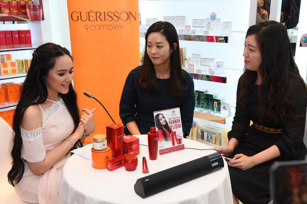 #Scenes: Popular Young Actress, Hannah Delisha Shares About Guerisson's New Red Ginseng Series To Her Fans At Sasa, IOI City Mall Putrajaya-Pamper.my