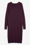 EVELINA KNITTED DRESS DARK RED