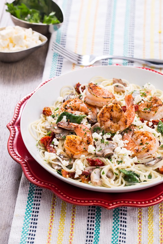 Grilled Shrimp Primavera