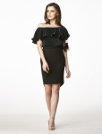 Duchess and Co LEO FEATHER SLEEVE TOP BLACK – RM329 & GEMINI PENCIL SKIRT BLACK – RM189-min
