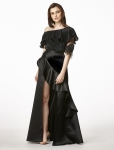 Duchess and Co LEO TOGA FEATHER SLEEVE TOP BLACK – RM329 & PISCES BALL SKIRT BLACK – RM299-min