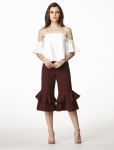 Duchess and Co TAURUS COLD SHOULDER TOP – RM169 & CULOTTES RED – RM189-min
