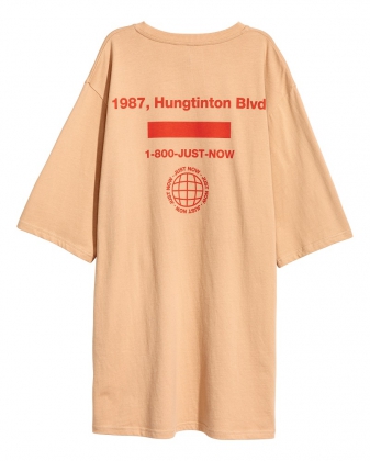 H&M AW17 Asia Keys, T-Shirt Dress (Back) - RM 69.90