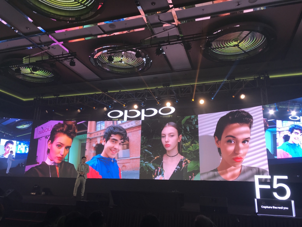 The selfies taken by OPPO F5