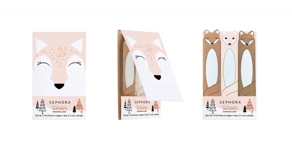Sephora Collection Winter Wonderland, Set Of 3 Mini Nail Files-Pamper.my