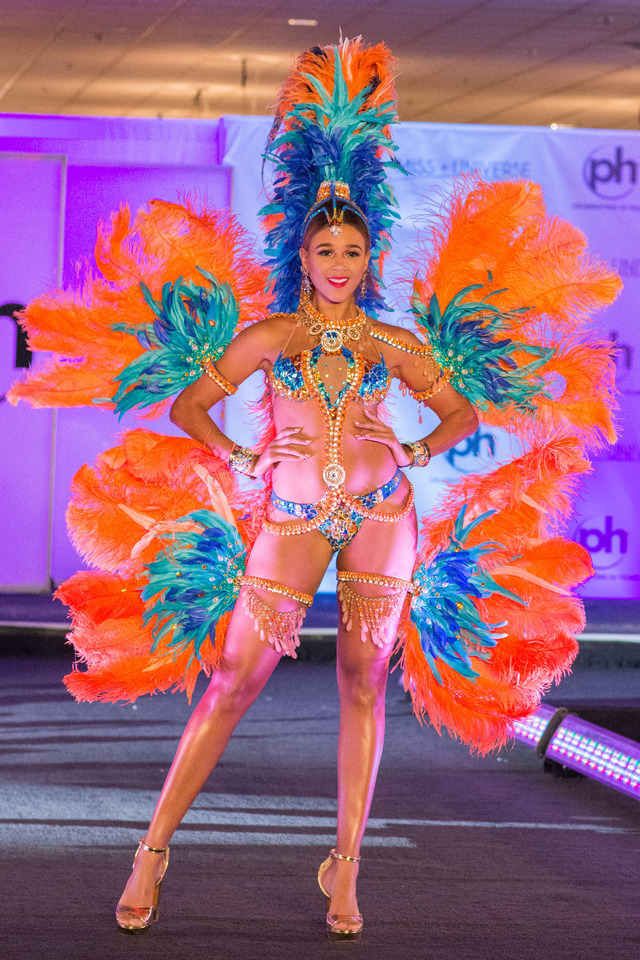 Lesley Chapman-Andrews, Miss Barbados 2017 debuts her National Costume on stage at Planet Hollywood Resort & Casino on November 18, 2017. The National Costume Show is an international tradition where contestants display an authentic costume of choice that best represents the culture of their home country. The Miss Universe contestants are touring, filming, rehearsing and preparing to compete for the Miss Universe crown in Las Vegas, NV. Tune in to the FOX telecast at 7:00 PM ET live/PT tape-delayed on Sunday, November 26, live from the AXIS at Planet Hollywood Resort & Casino in Las Vegas to see who will become the next Miss Universe. HO/The Miss Universe Organization