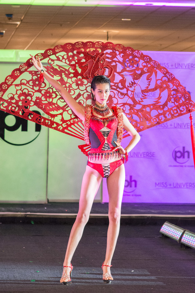 Roxette Qiu, Miss China 2017 debuts her National Costume on stage at Planet Hollywood Resort & Casino on November 18, 2017. The National Costume Show is an international tradition where contestants display an authentic costume of choice that best represents the culture of their home country. The Miss Universe contestants are touring, filming, rehearsing and preparing to compete for the Miss Universe crown in Las Vegas, NV. Tune in to the FOX telecast at 7:00 PM ET live/PT tape-delayed on Sunday, November 26, live from the AXIS at Planet Hollywood Resort & Casino in Las Vegas to see who will become the next Miss Universe. HO/The Miss Universe Organization