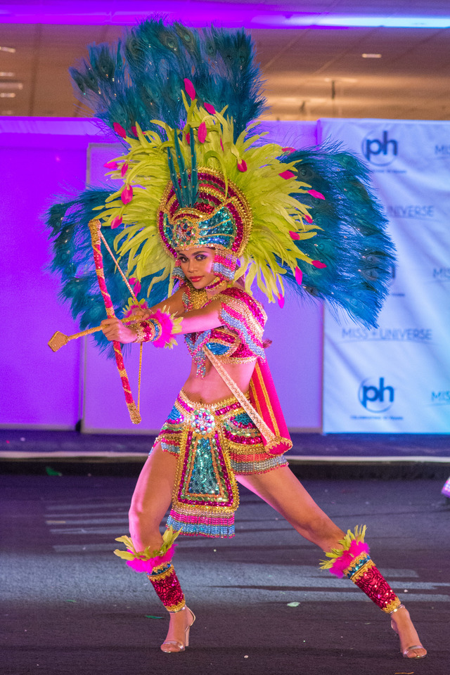 April Tobie, Miss Honduras 2017 debuts her National Costume on stage at Planet Hollywood Resort & Casino on November 18, 2017. The National Costume Show is an international tradition where contestants display an authentic costume of choice that best represents the culture of their home country. The Miss Universe contestants are touring, filming, rehearsing and preparing to compete for the Miss Universe crown in Las Vegas, NV. Tune in to the FOX telecast at 7:00 PM ET live/PT tape-delayed on Sunday, November 26, live from the AXIS at Planet Hollywood Resort & Casino in Las Vegas to see who will become the next Miss Universe. HO/The Miss Universe Organization