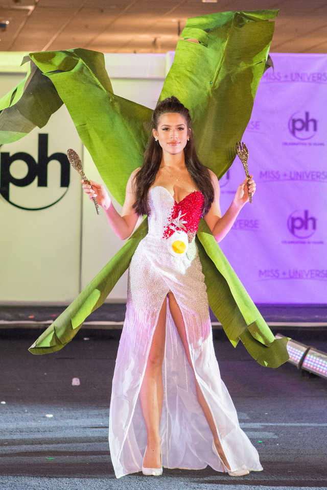 Samantha James, Miss Malaysia 2017 debuts her National Costume on stage at Planet Hollywood Resort & Casino on November 18, 2017. The National Costume Show is an international tradition where contestants display an authentic costume of choice that best represents the culture of their home country. The Miss Universe contestants are touring, filming, rehearsing and preparing to compete for the Miss Universe crown in Las Vegas, NV. Tune in to the FOX telecast at 7:00 PM ET live/PT tape-delayed on Sunday, November 26, live from the AXIS at Planet Hollywood Resort & Casino in Las Vegas to see who will become the next Miss Universe. HO/The Miss Universe Organization