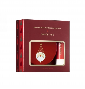 innisfree 2017 Green Christmas Limited Edition Holiday Winter Kiss Lip Set 01 - RM82-Pamper.my
