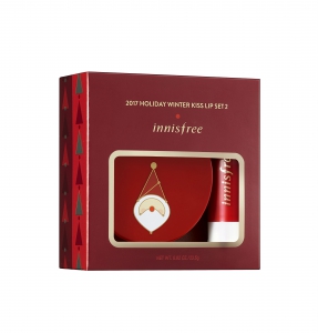 innisfree 2017 Green Christmas Limited Edition Holiday Winter Kiss Lip Set 02 - RM82-Pamper.my