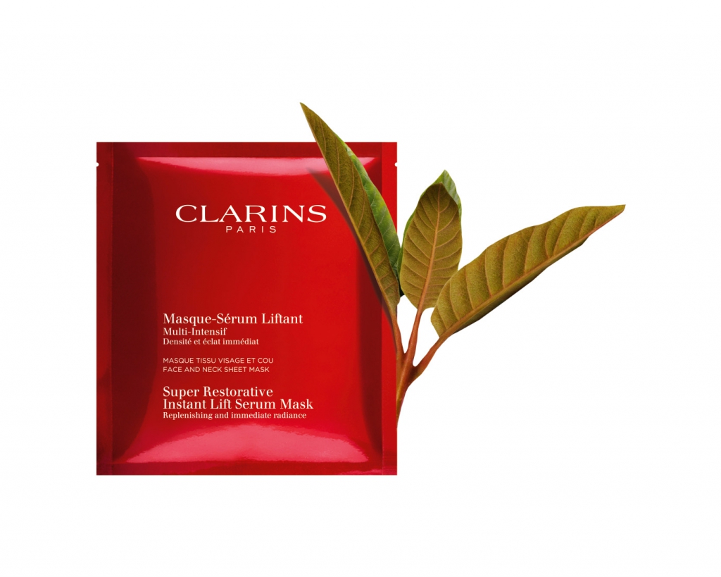 Unmask To Rejuvenated Skin With Clarins Super Restorative Instant Lift Serum Mask-Pamper.my