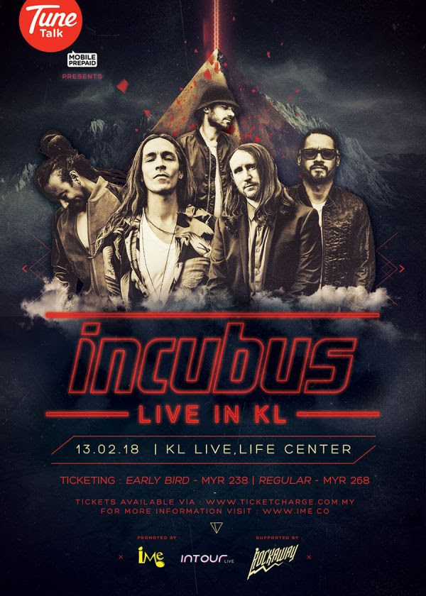 Incubus Live In KL 2018-Pamper.my
