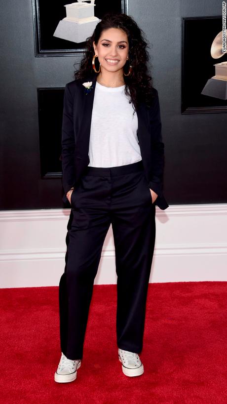 Alessia Cara arrives at the 60th annual Grammy Awards at Madison Square Garden on Sunday, Jan. 28, 2018, in New York. (Photo by Evan Agostini/Invision/AP)