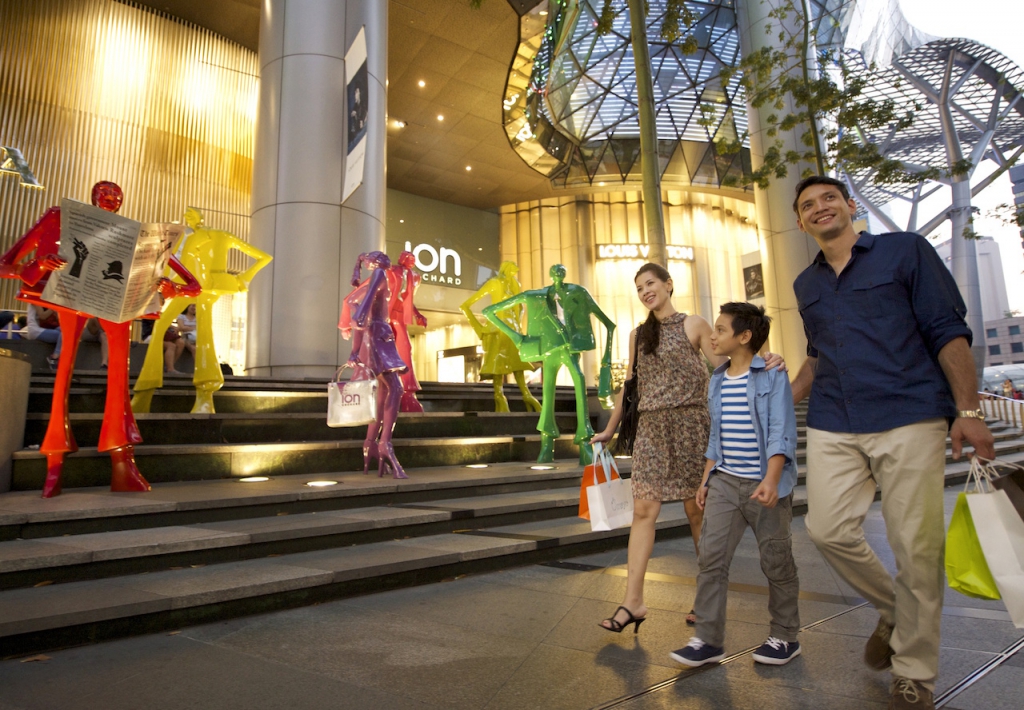 Family Shopping at ION Orchard