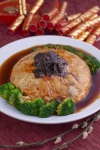 Seasonal vegetables with bean curd dough, fatt choy and black mushrooms