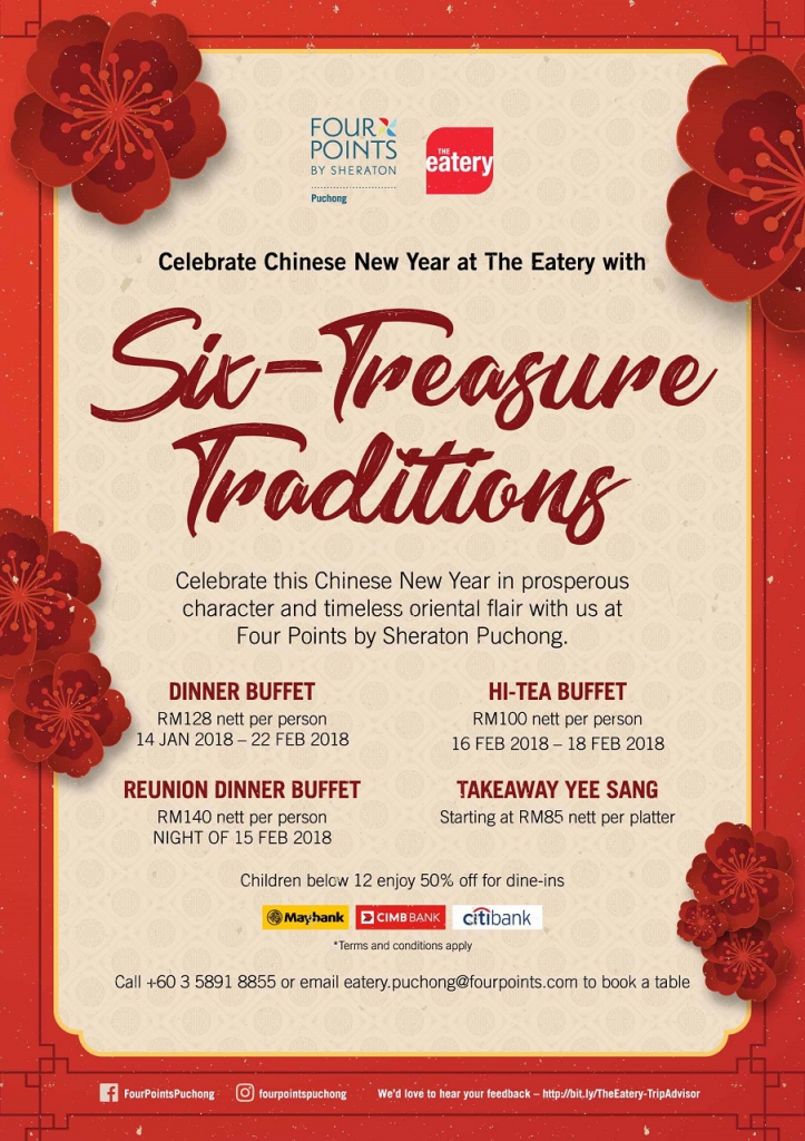 Four Points by Sheraton Puchong Six-Treasure Traditions CNY 2018-Pamper.my