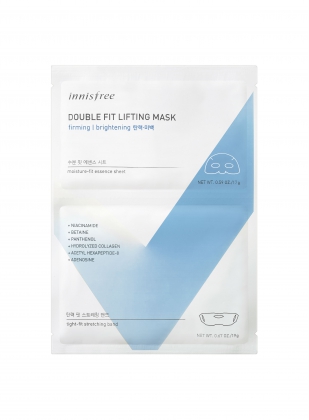 innisfree Double Fit Lifting Mask (Firming/Brightening) (17g+19g) - RM17-Pamper.my