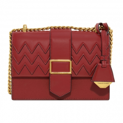 CHARLES & KEITH Chevron Detail Sling Bag, RM279.90-Pamper.my