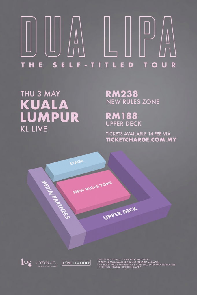 Dua Lipa Is Coming Back To Malaysia For Her 'The Self-Titled Tour' On 3rd May 2018!-Pamper.my