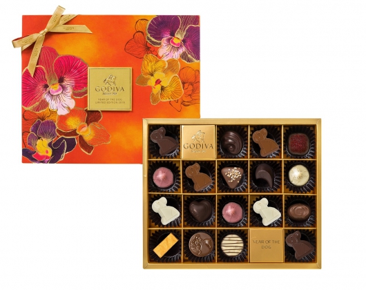 GODIVA Chinese New Year Assorted Chocolate Gift Box 18pcs,RM268-Pamper.my