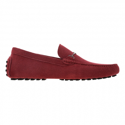 PEDRO SUEDE RED MOCASSINS, RM349-Pamper.my